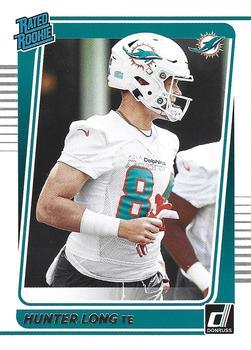 #301 Hunter Long - Miami Dolphins - 2021 Donruss Football