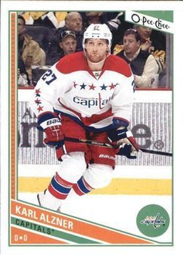#301 Karl Alzner - Washington Capitals - 2013-14 O-Pee-Chee Hockey