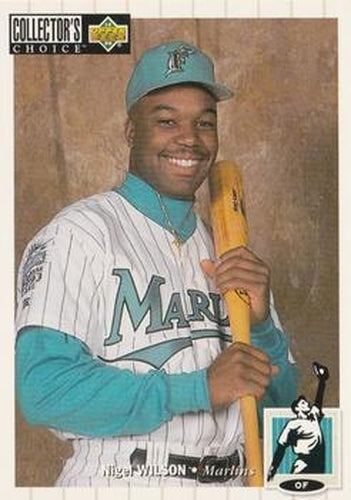 #301 Nigel Wilson - Florida Marlins - 1994 Collector's Choice Baseball