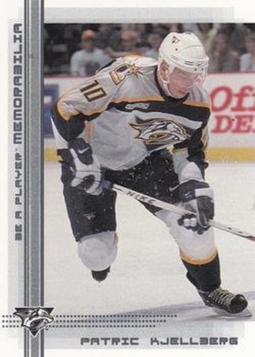 #301 Patric Kjellberg - Nashville Predators - 2000-01 Be a Player Memorabilia Hockey