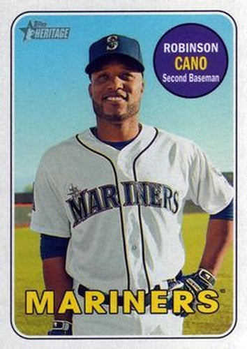 #301 Robinson Cano - Seattle Mariners - 2018 Topps Heritage Baseball