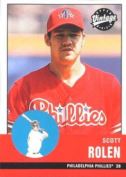 #301 Scott Rolen - Philadelphia Phillies - 2001 Upper Deck Vintage Baseball