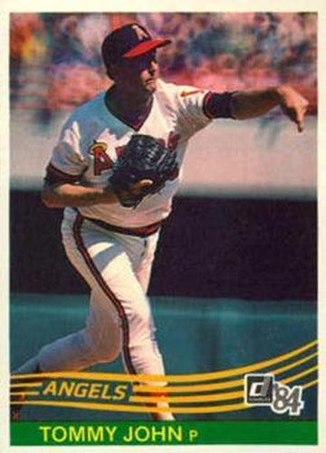 #301 Tommy John - California Angels - 1984 Donruss Baseball
