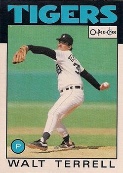 #301 Walt Terrell - Detroit Tigers - 1986 O-Pee-Chee Baseball