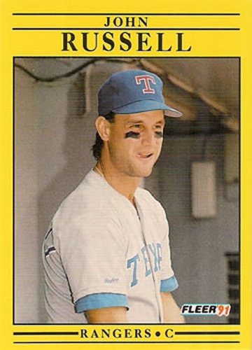 #301 John Russell - Texas Rangers - 1991 Fleer Baseball