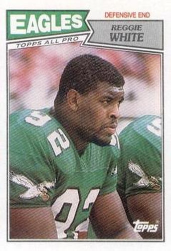 #301 Reggie White - Philadelphia Eagles - 1987 Topps Football