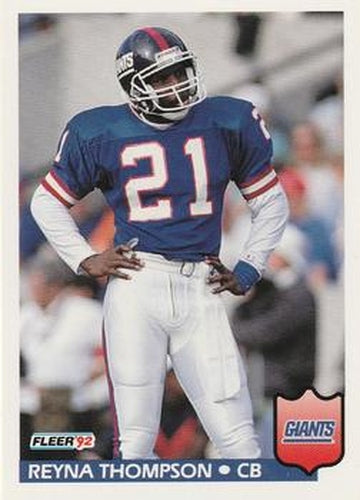 #301 Reyna Thompson - New York Giants - 1992 Fleer Football