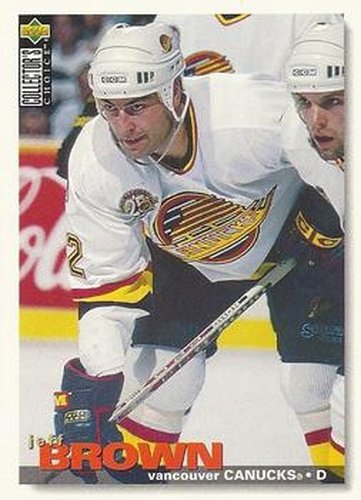 #301 Jeff Brown - Vancouver Canucks - 1995-96 Collector's Choice Hockey