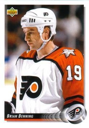 #301 Brian Benning - Philadelphia Flyers - 1992-93 Upper Deck Hockey