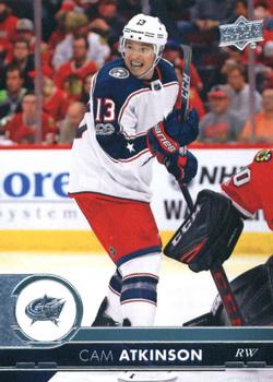 #301 Cam Atkinson - Columbus Blue Jackets - 2017-18 Upper Deck Hockey