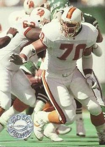 #301 Charles McRae - Tampa Bay Buccaneers - 1991 Pro Set Platinum Football