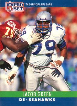 #301 Jacob Green - Seattle Seahawks - 1990 Pro Set Football