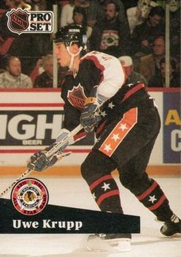 #301 Uwe Krupp - 1991-92 Pro Set Hockey