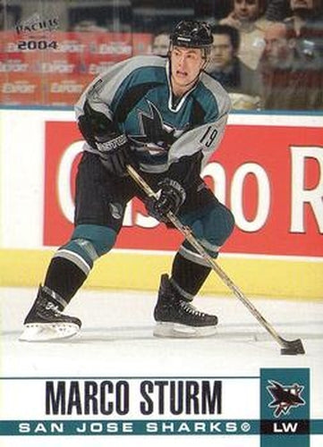 #301 Marco Sturm - San Jose Sharks - 2003-04 Pacific Hockey