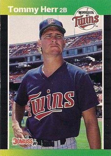 #301 Tommy Herr - Minnesota Twins - 1989 Donruss Baseball