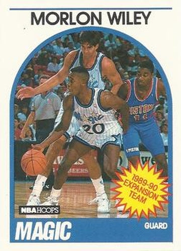 #301 Morlon Wiley - Orlando Magic - 1989-90 Hoops Basketball