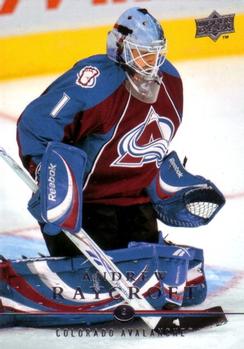 #302 Andrew Raycroft - Colorado Avalanche - 2008-09 Upper Deck Hockey