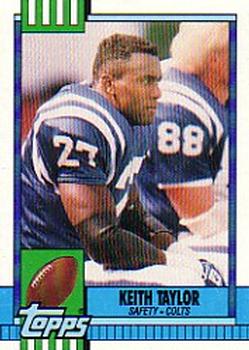 #302 Keith Taylor - Indianapolis Colts - 1990 Topps Football