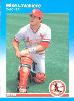 #302 Mike LaValliere - St. Louis Cardinals - 1987 Fleer Baseball