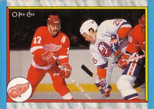 #302 Detroit Red Wings - Detroit Red Wings - 1989-90 O-Pee-Chee Hockey