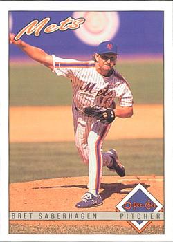 #302 Bret Saberhagen - New York Mets - 1993 O-Pee-Chee Baseball