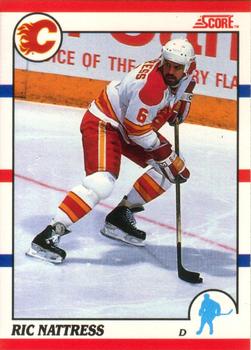 #302 Ric Nattress - Calgary Flames - 1990-91 Score Canadian Hockey