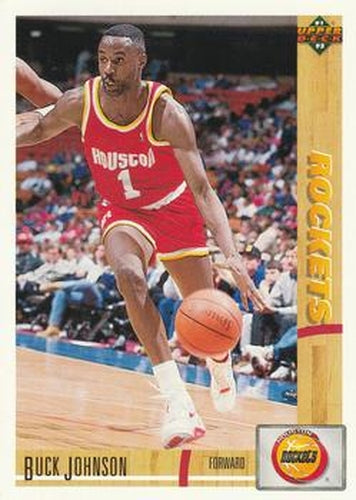 #302 Buck Johnson - Houston Rockets - 1991-92 Upper Deck Basketball