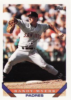 #302 Randy Myers - San Diego Padres - 1993 Topps Baseball