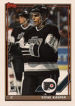 #302 Steve Kasper - Philadelphia Flyers - 1991-92 Topps Hockey