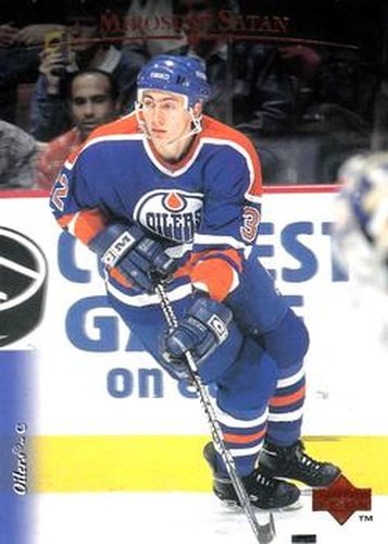 #302 Miroslav Satan - Edmonton Oilers - 1995-96 Upper Deck Hockey