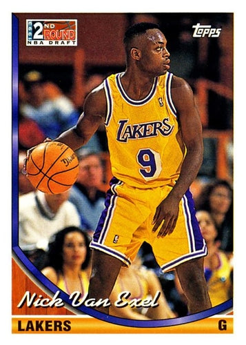 #302 Nick Van Exel - Los Angeles Lakers - 1993-94 Topps Basketball