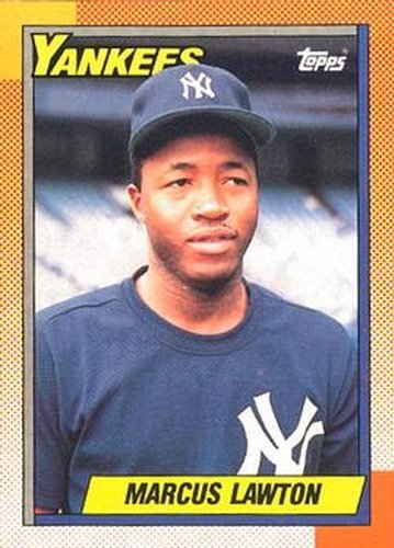 #302 Marcus Lawton - New York Yankees - 1990 O-Pee-Chee Baseball