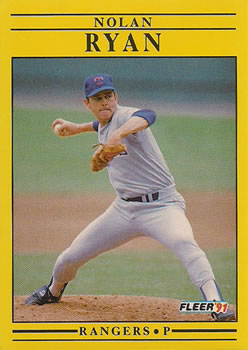 #302 Nolan Ryan - Texas Rangers - 1991 Fleer Baseball