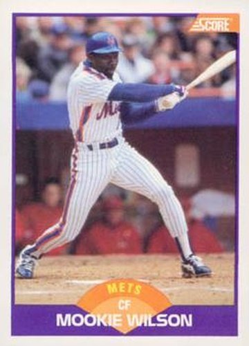 #302 Mookie Wilson - New York Mets - 1989 Score Baseball