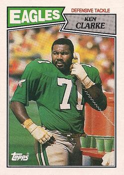 #302 Ken Clarke - Philadelphia Eagles - 1987 Topps Football