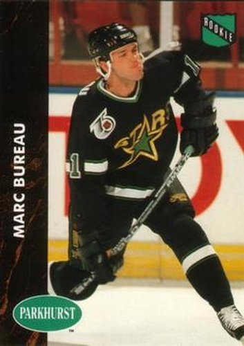 #302 Marc Bureau - Minnesota North Stars - 1991-92 Parkhurst Hockey