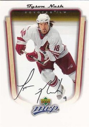 #302 Tyson Nash - Phoenix Coyotes - 2005-06 Upper Deck MVP Hockey