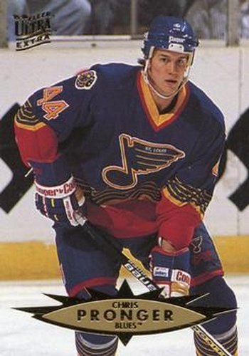 #302 Chris Pronger - St. Louis Blues - 1995-96 Ultra Hockey