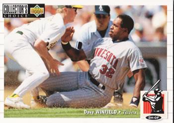 #302 Dave Winfield - Minnesota Twins - 1994 Collector's Choice Baseball