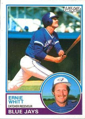 #302 Ernie Whitt - Toronto Blue Jays - 1983 O-Pee-Chee Baseball