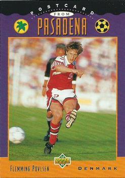 #302 Flemming Povlsen - Denmark - 1994 Upper Deck World Cup Contenders English/Spanish Soccer