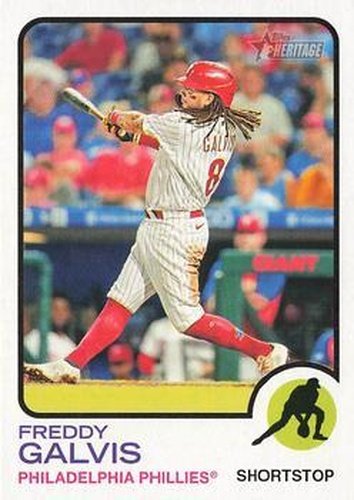 #302 Freddy Galvis - Philadelphia Phillies - 2022 Topps Heritage Baseball