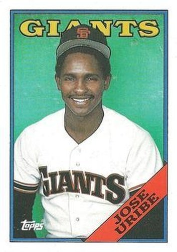 #302 Jose Uribe - San Francisco Giants - 1988 Topps Baseball