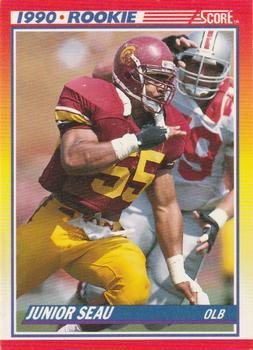 #302 Junior Seau - USC Trojans - 1990 Score Football