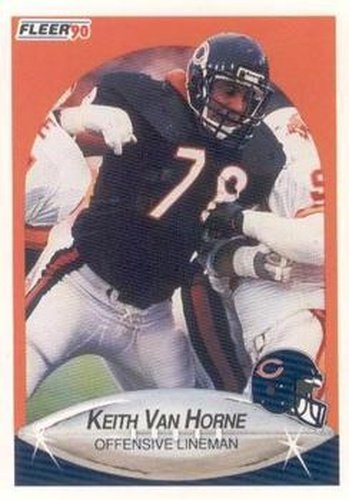 #302 Keith Van Horne - Chicago Bears - 1990 Fleer Football