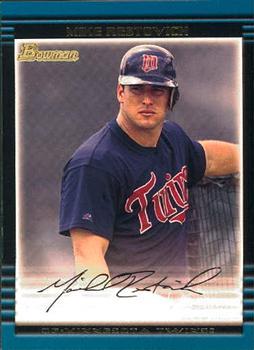 #302 Mike Restovich - Minnesota Twins - 2002 Bowman Baseball