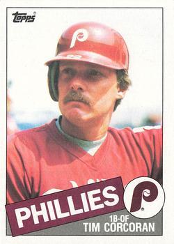 #302 Tim Corcoran - Philadelphia Phillies - 1985 Topps Baseball