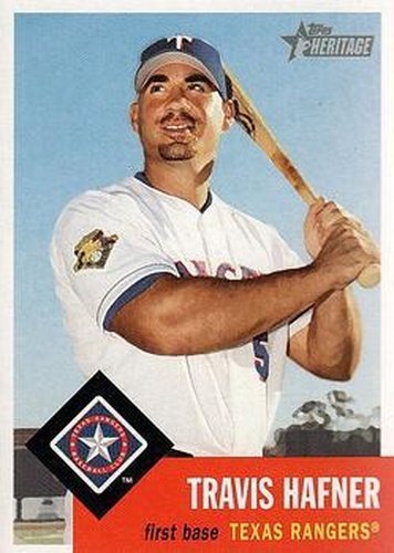 #302 Travis Hafner - Texas Rangers - 2002 Topps Heritage Baseball