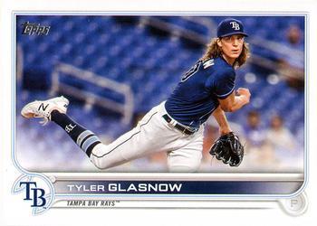 #302 Tyler Glasnow - Tampa Bay Rays - 2022 Topps Baseball
