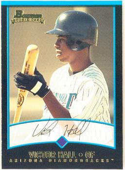 #302 Victor Hall - Arizona Diamondbacks - 2001 Bowman Baseball